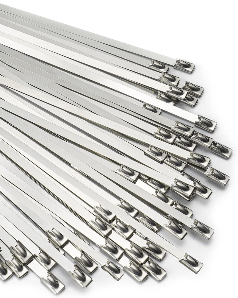 Stainless Steel Zip Tie Tool Kit (with 100 Metal Ties)