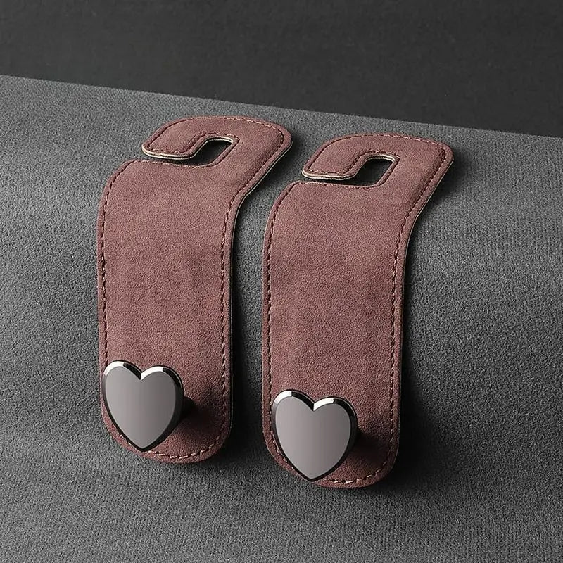 Alcantara Suede Dual Hook & Phone Holder for Car Headrest