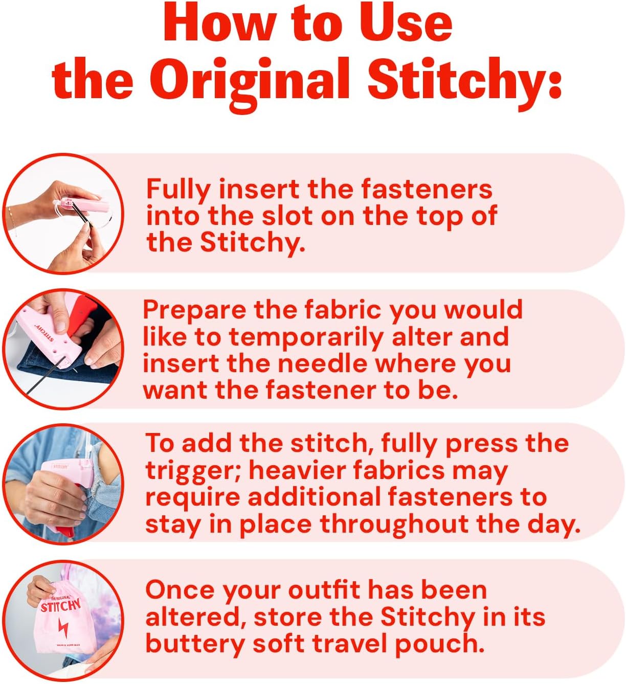 Mini Handheld Quick Stitchy Tag Gun Easy To Use