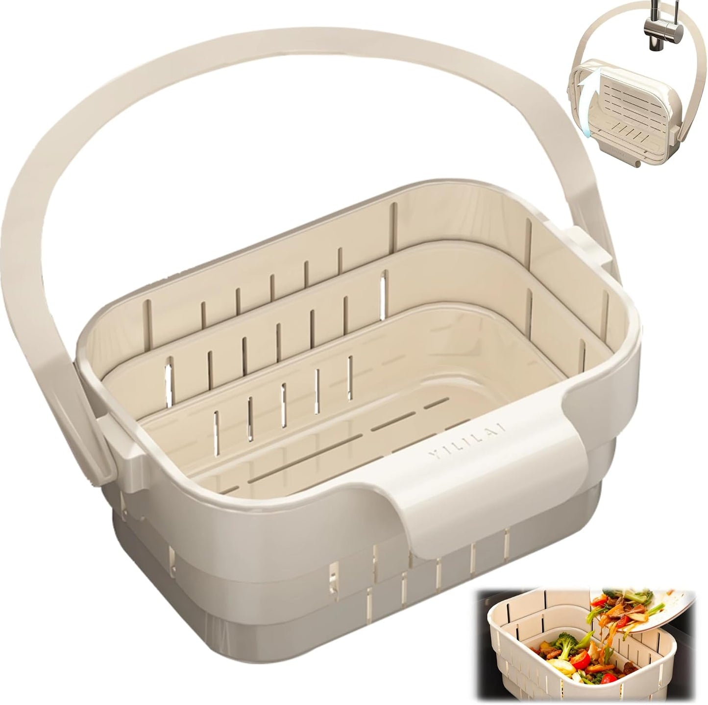 Foldable Kitchen Sink Strainer-2 PCS