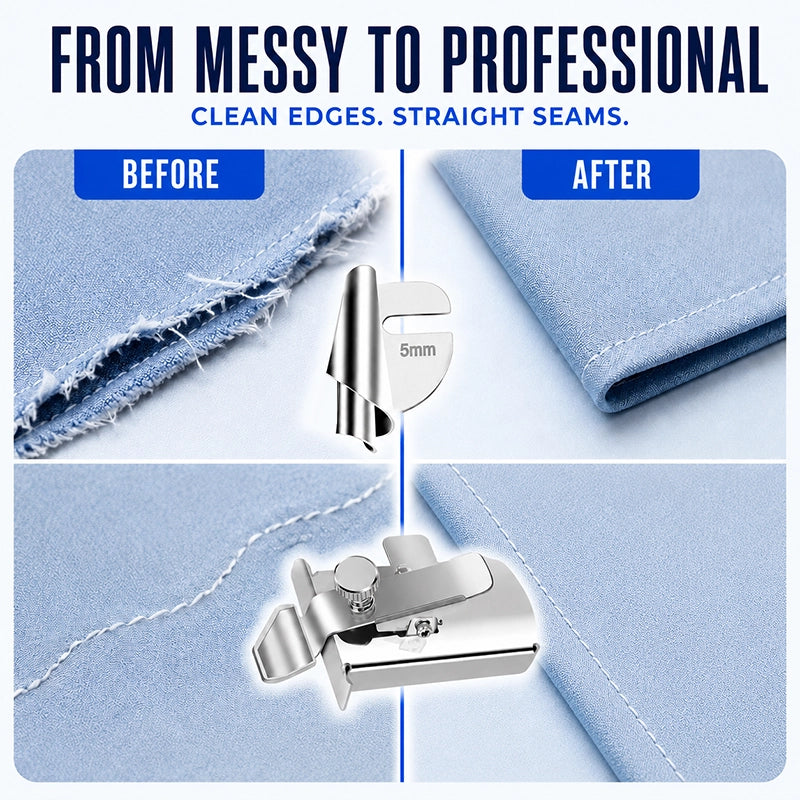 Universal Sewing Machine Hemming & Spiral Rolled Hem Foot Set