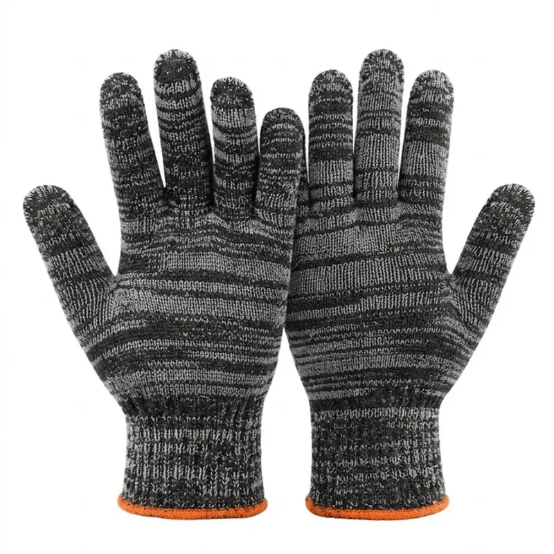 10 Pairs Knitted Durable Protective Work Gloves