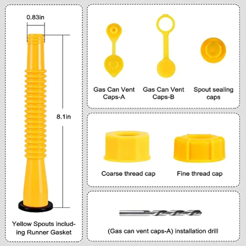 Upgraded Gas Can Spout Replacement Kit