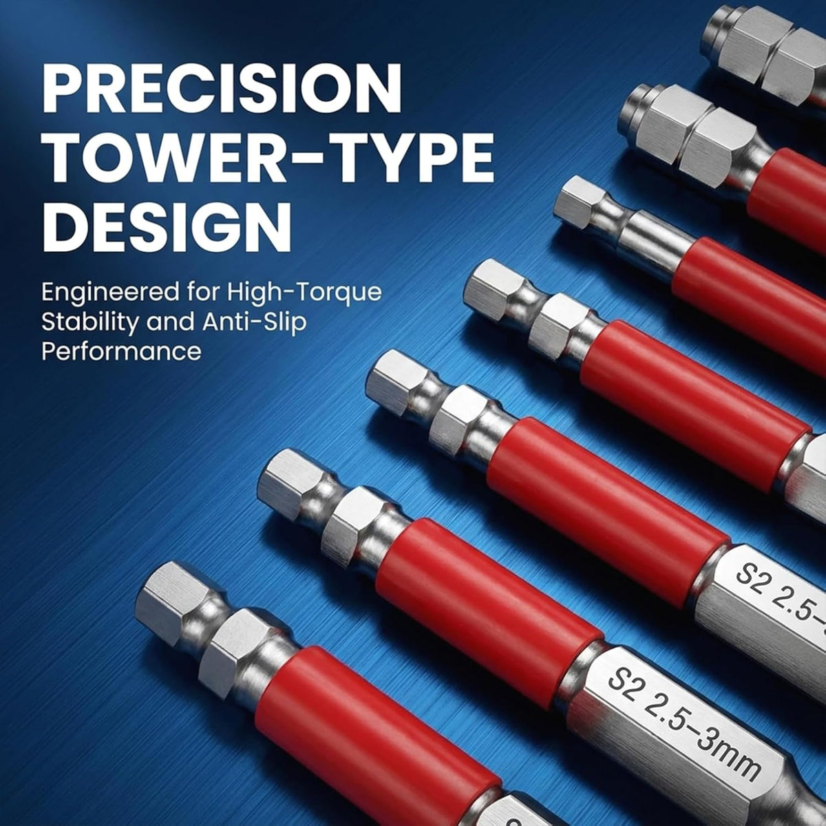 6-Piece Stepped Hex-Shank Driver Bit Set