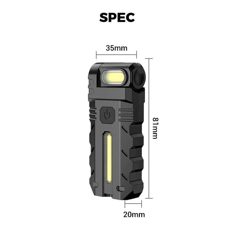 Magnetic Clip-On LED Work Light for Hands-Free Repairs