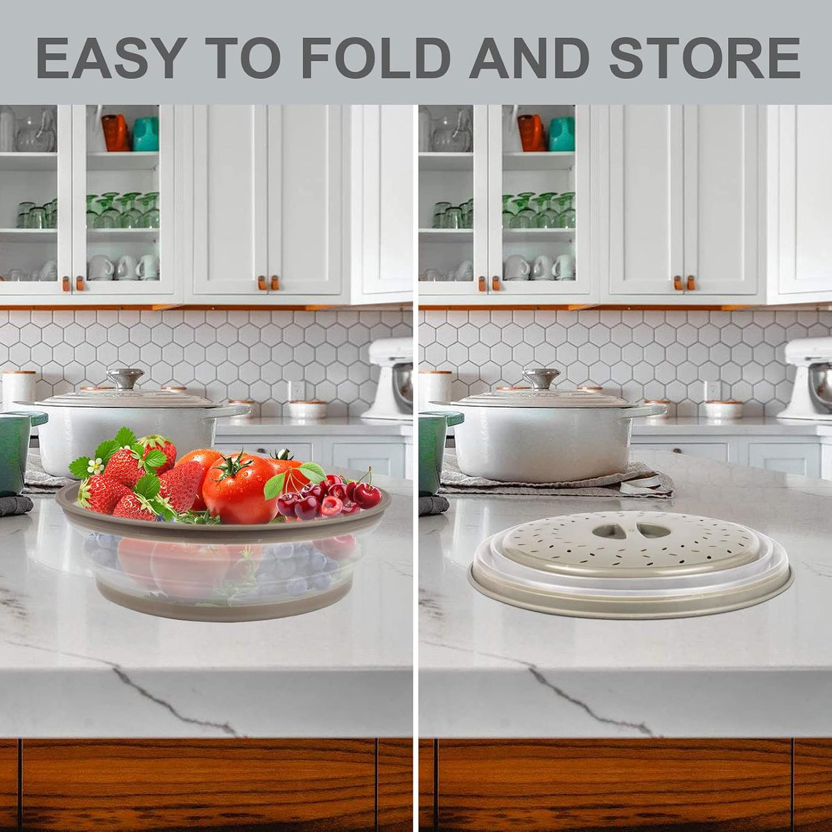 Ventilated Microwave Splatter Cover for Cleaner Everyday Reheating
