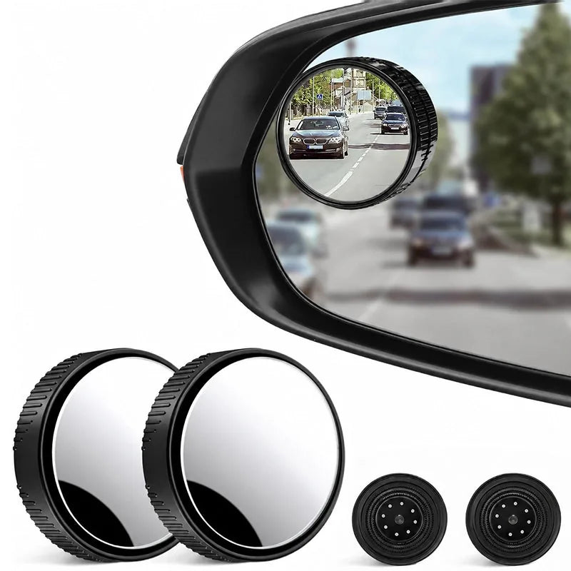 Adjustable Suction Blind-Spot Mirrors – Pair