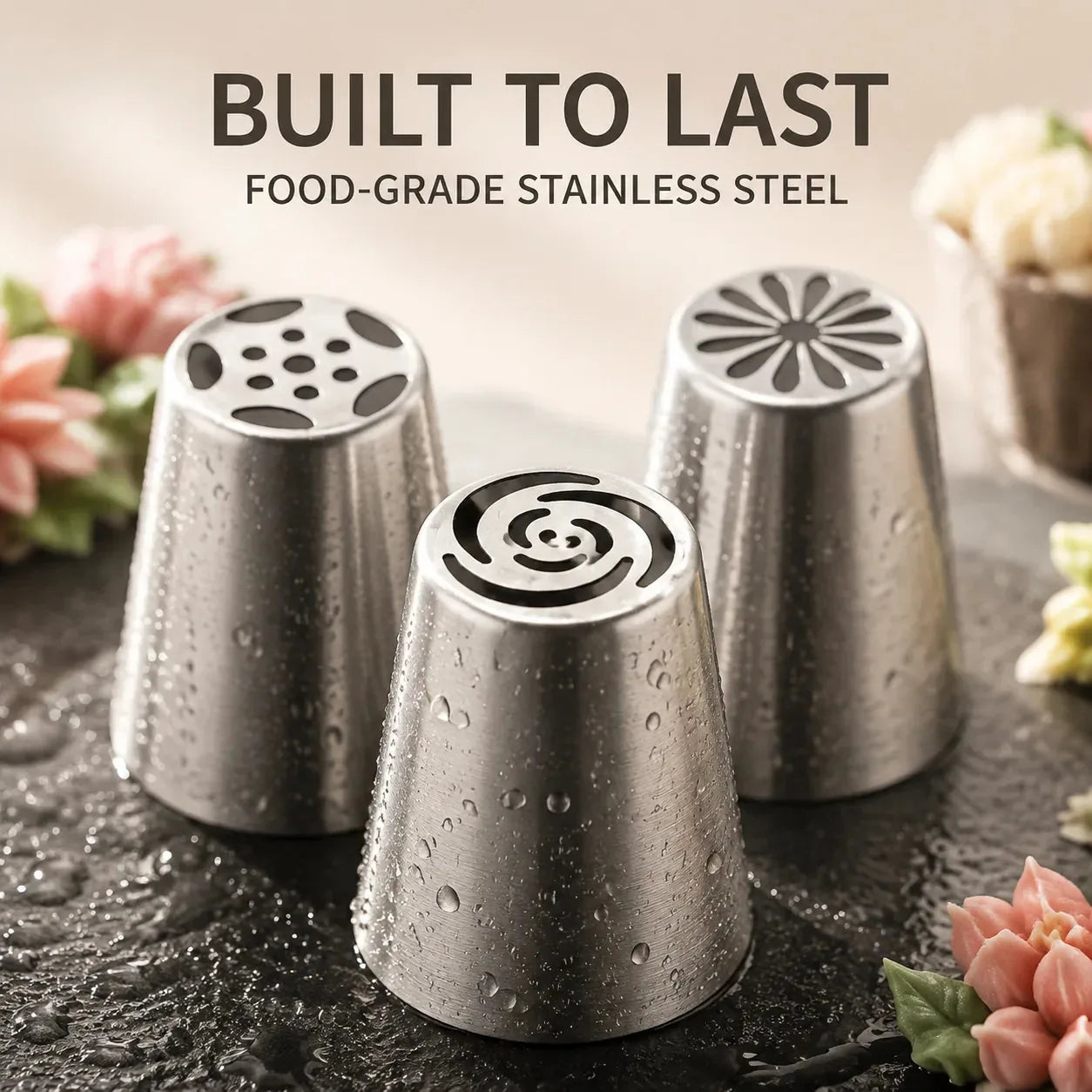 27-Piece Flower Piping Tip Kit – product image 8