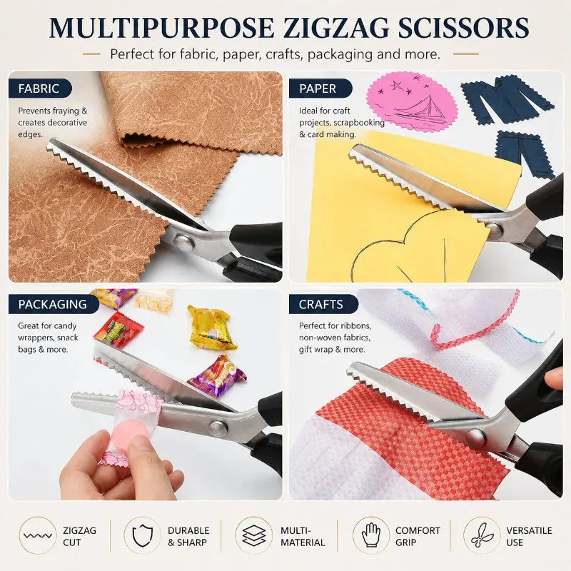 Stainless Steel Zigzag Pinking Shears – product image 8