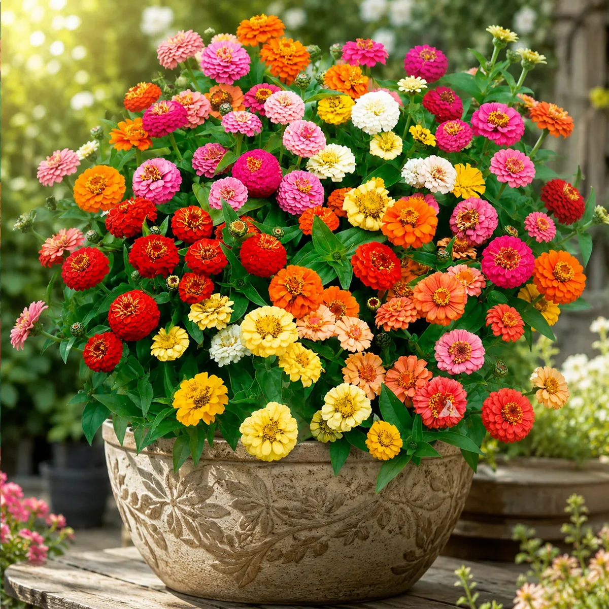 Mixed Zinnia Seeds – 600-Seed Three-Pack – product image 7