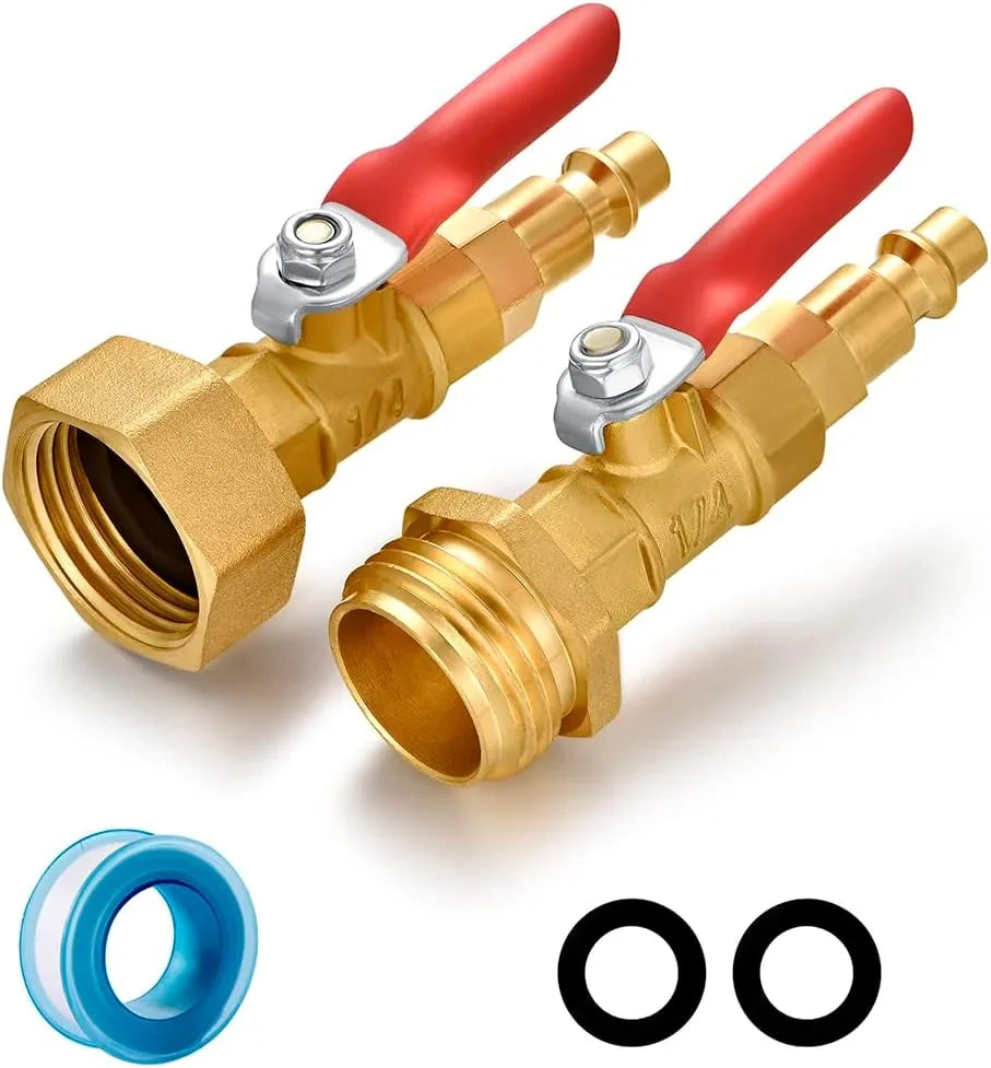 Brass RV Water-Line Winterizing Blowout Adapter Kit – image 1