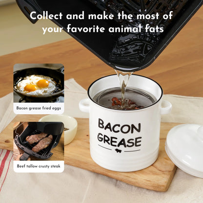 46 oz Grease Container with Filter and Scraper