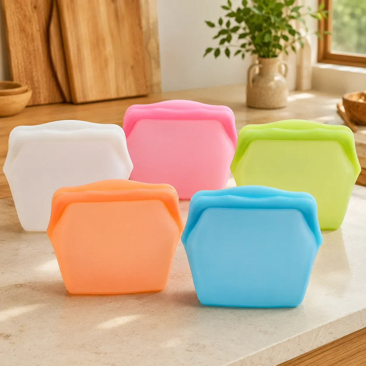 Reusable Silicone Food Storage Bag, 1 L – image 1