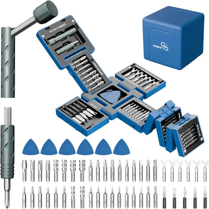 62-in-1 Precision Screwdriver Kit in Cube-Style Case – image 1