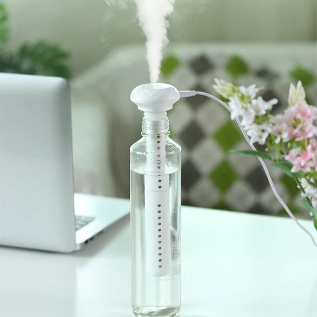 Portable USB Bottle Humidifier for Desks and Travel