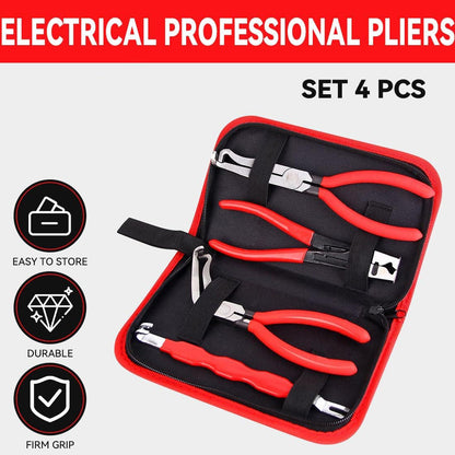 4-Piece Electrical Disconnect Pliers Set