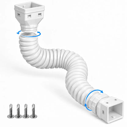 Flexible Gutter Downspout Extension for Rainwater Routing – image 2