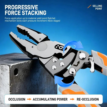 Self-Locking Ratchet Pliers for DIY Wire Work – image 2