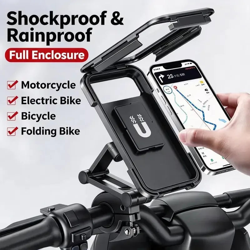 Water-Resistant Bike Handlebar Phone Holder with Protective Case – image 2
