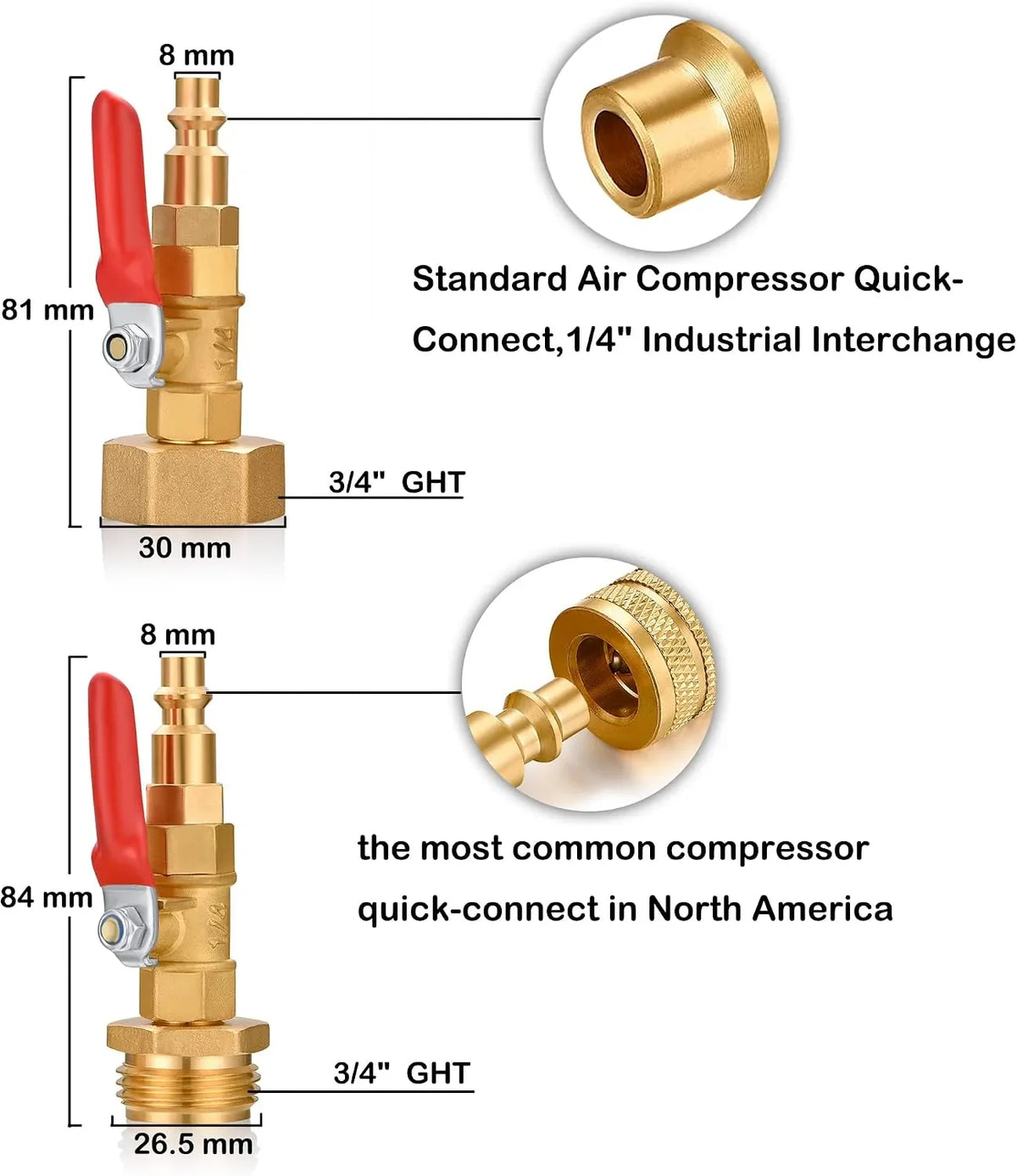 Brass RV Water-Line Winterizing Blowout Adapter Kit – image 2