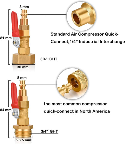 Brass RV Water-Line Winterizing Blowout Adapter Kit – image 2