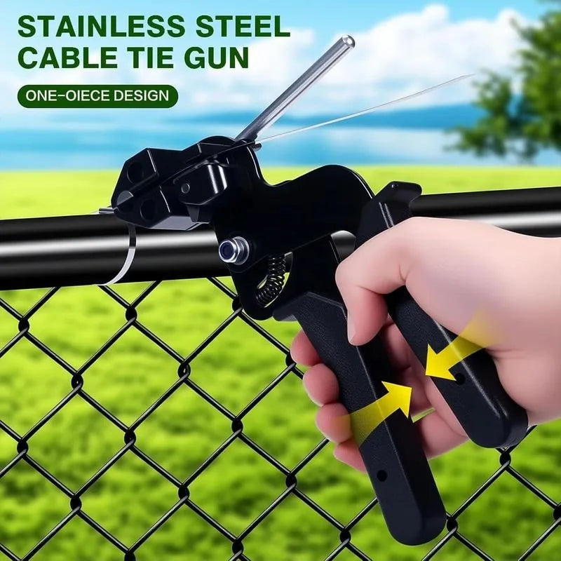 Stainless Steel Cable Tie Gun Kit with 100 Metal Ties – product detail 2