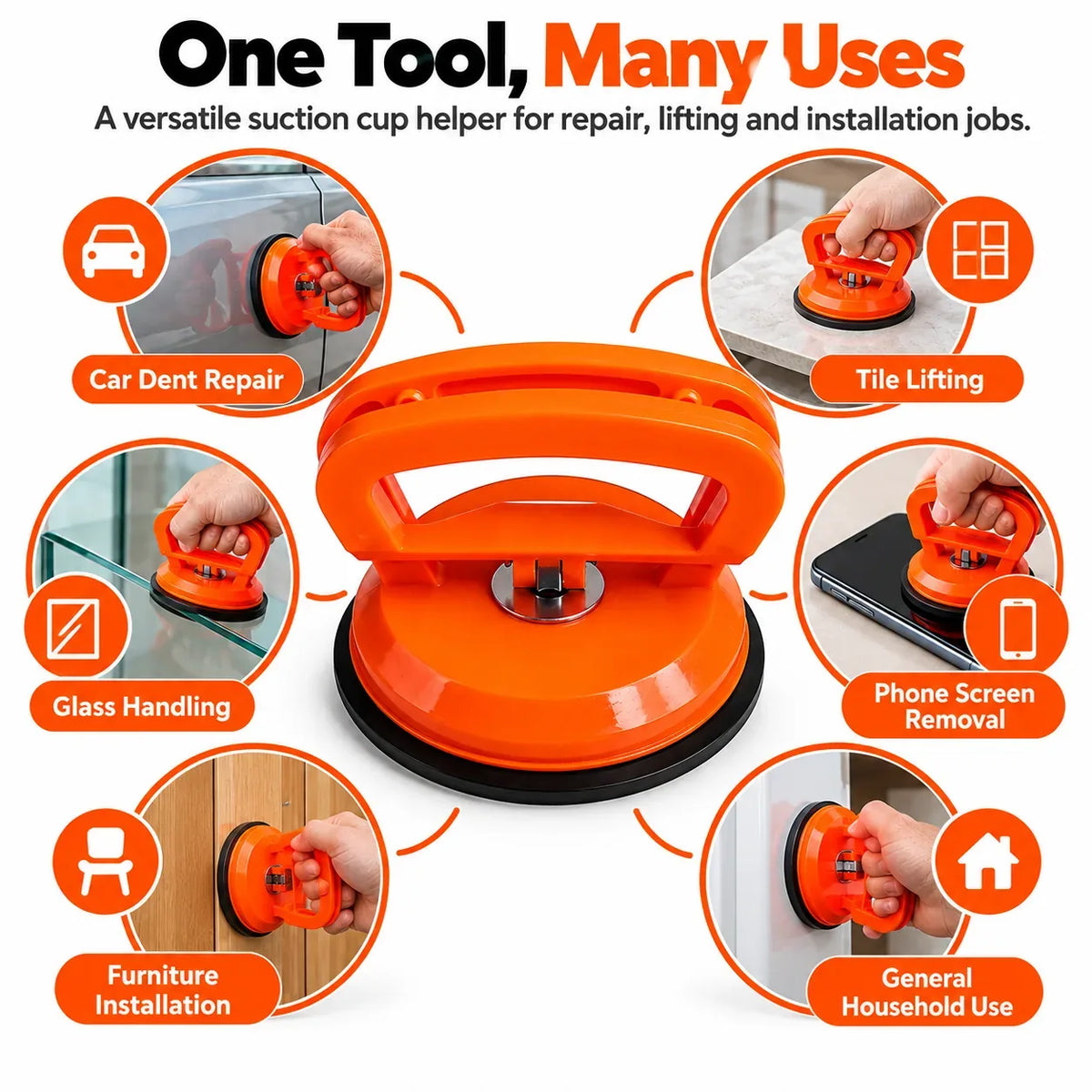 Heavy-Duty Suction Cup Dent Puller – image 3