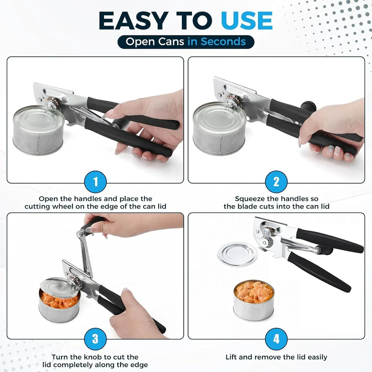 Manual Hand-Crank Can Opener with Box – image 3