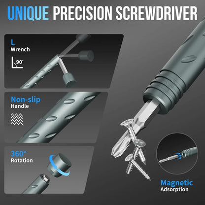 62-in-1 Precision Screwdriver Kit in Cube-Style Case – image 3