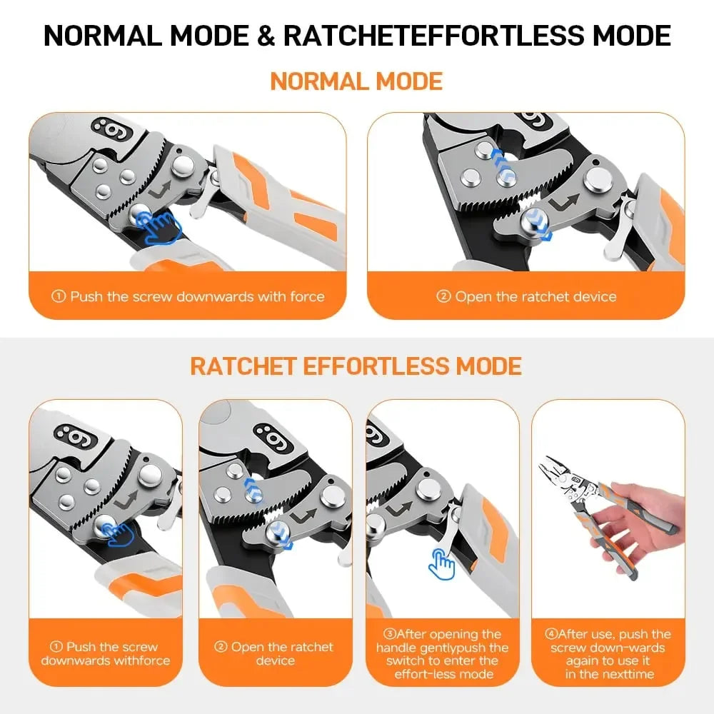 Self-Locking Ratchet Pliers for DIY Wire Work – image 3