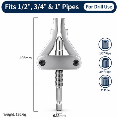 Drill-Powered Broken Pipe Thread Extractor – product detail 3