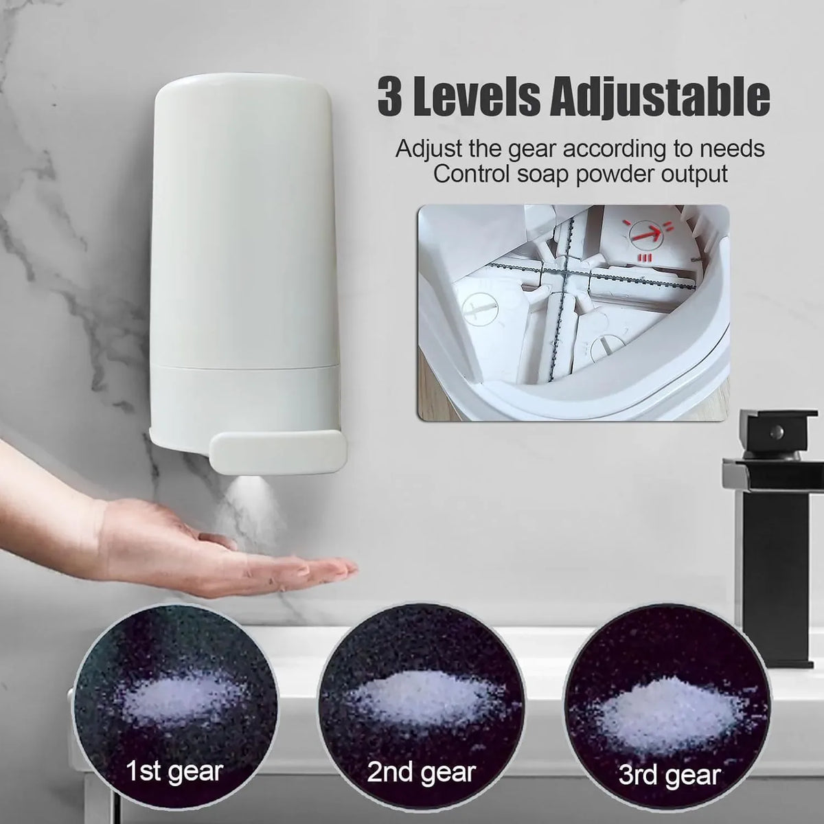 Wall-Mounted Bar Soap Grinder Dispenser – image 3