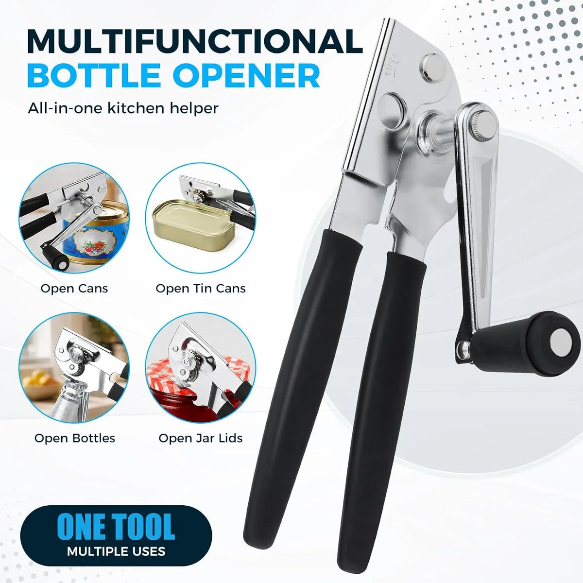 Manual Hand-Crank Can Opener with Box – image 4