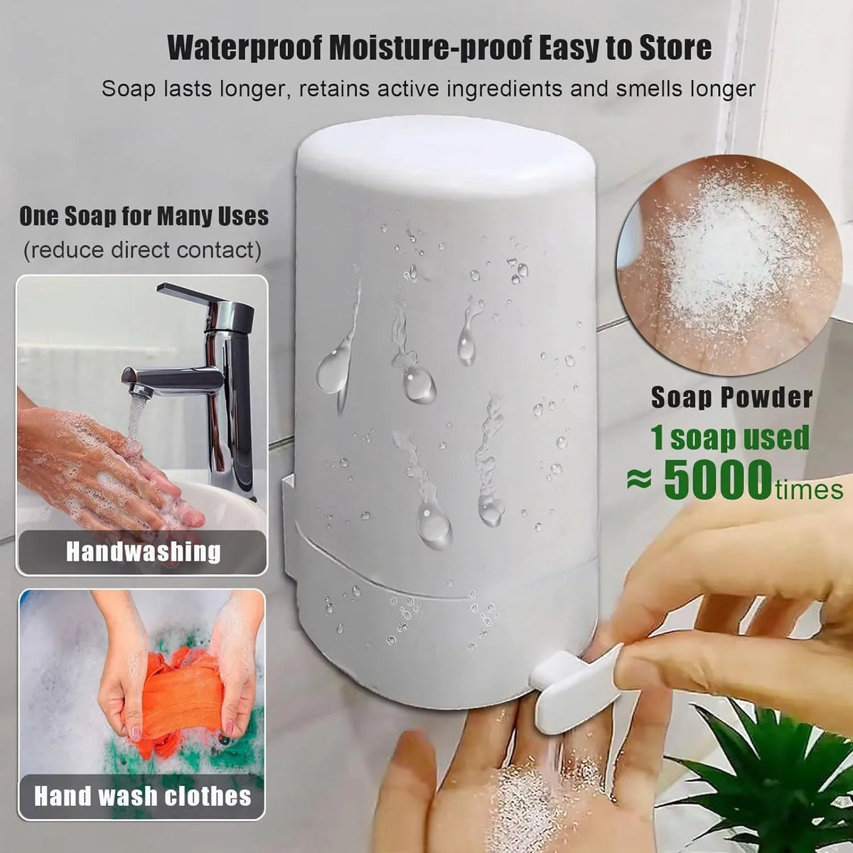 Wall-Mounted Bar Soap Grinder Dispenser – image 4