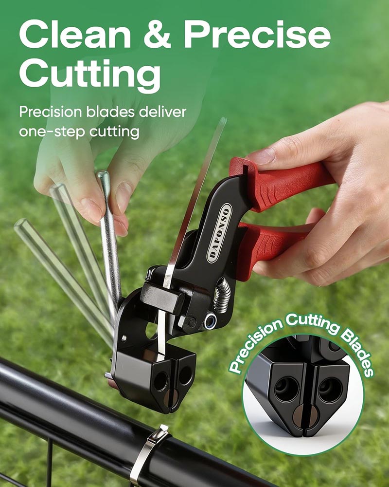 Stainless Steel Zip Tie Tool Kit (with 100 Metal Ties)
