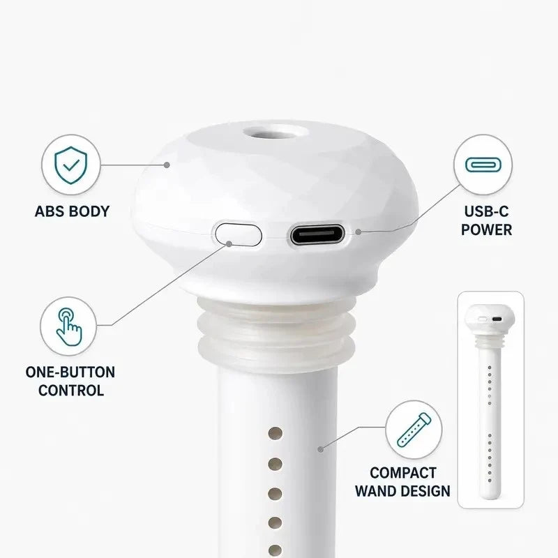 Portable USB Bottle Humidifier for Desks and Travel