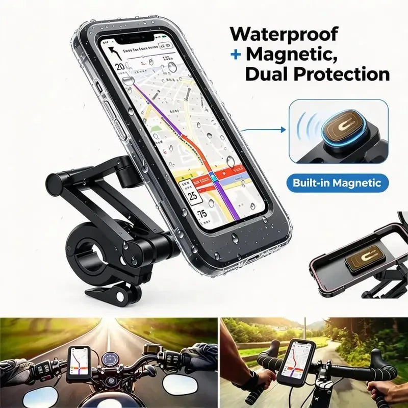 Water-Resistant Bike Handlebar Phone Holder with Protective Case – image 5