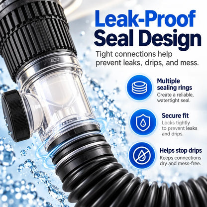 Flexible Pop-Up Sink Drain Kit in White or Gray – image 5