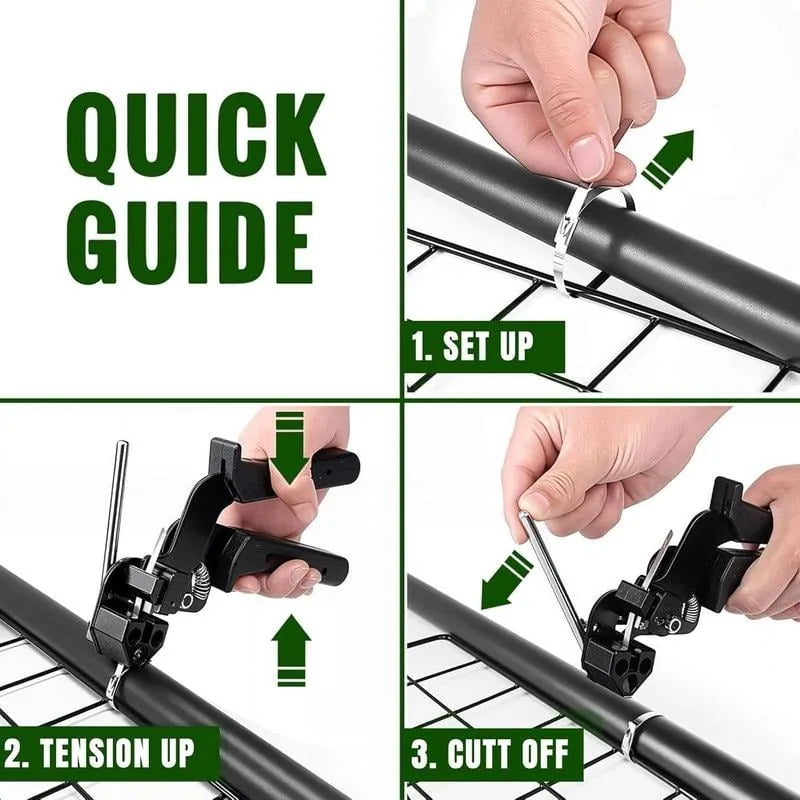 Stainless Steel Cable Tie Gun Kit with 100 Metal Ties – product detail 5