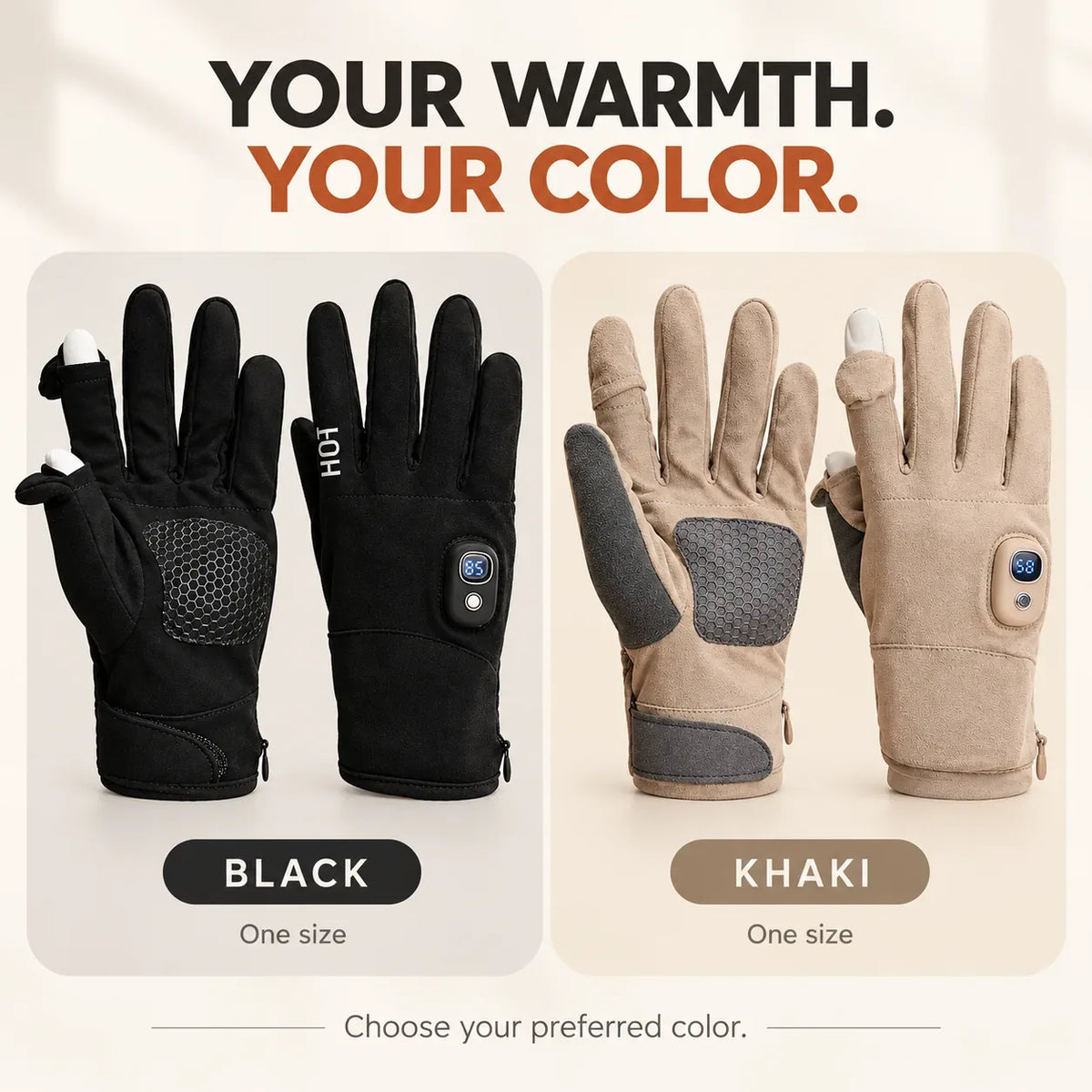 Heated Touchscreen Gloves with 3000 mAh Battery Listing – image 6