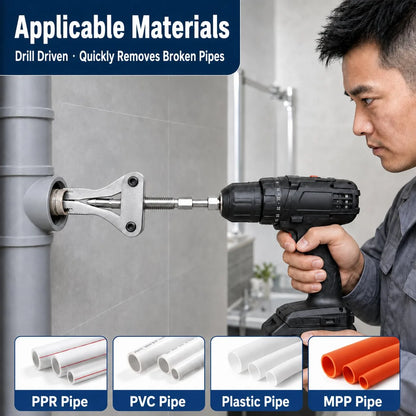 Drill-Powered Broken Pipe Thread Extractor – product detail 6