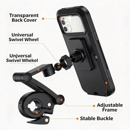 Water-Resistant Bike Handlebar Phone Holder with Protective Case – image 6