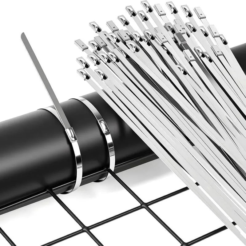 Stainless Steel Cable Tie Gun Kit with 100 Metal Ties – product detail 7