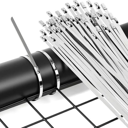 Stainless Steel Cable Tie Gun Kit with 100 Metal Ties – product detail 7