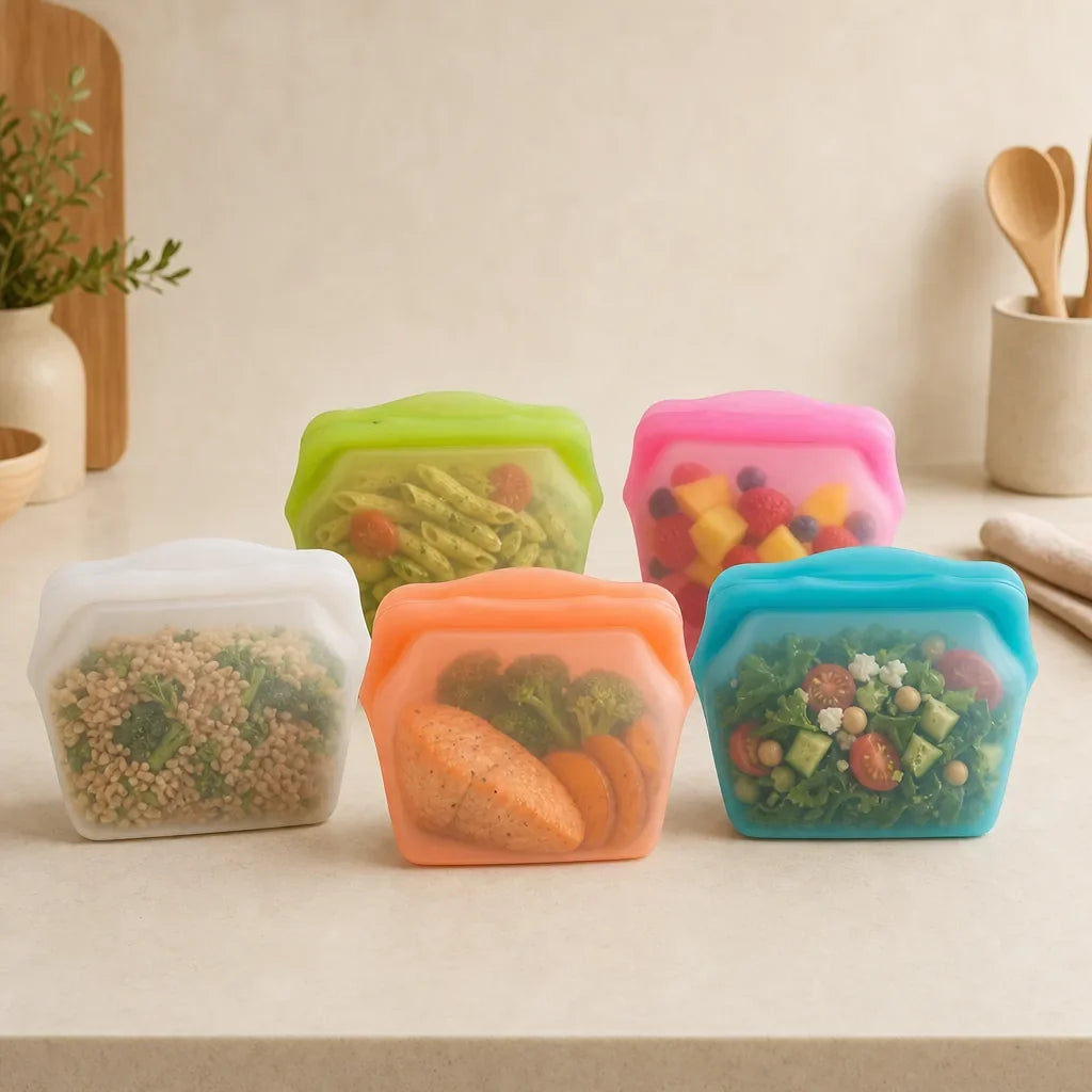 Reusable Silicone Food Storage Bag, 1 L – image 7