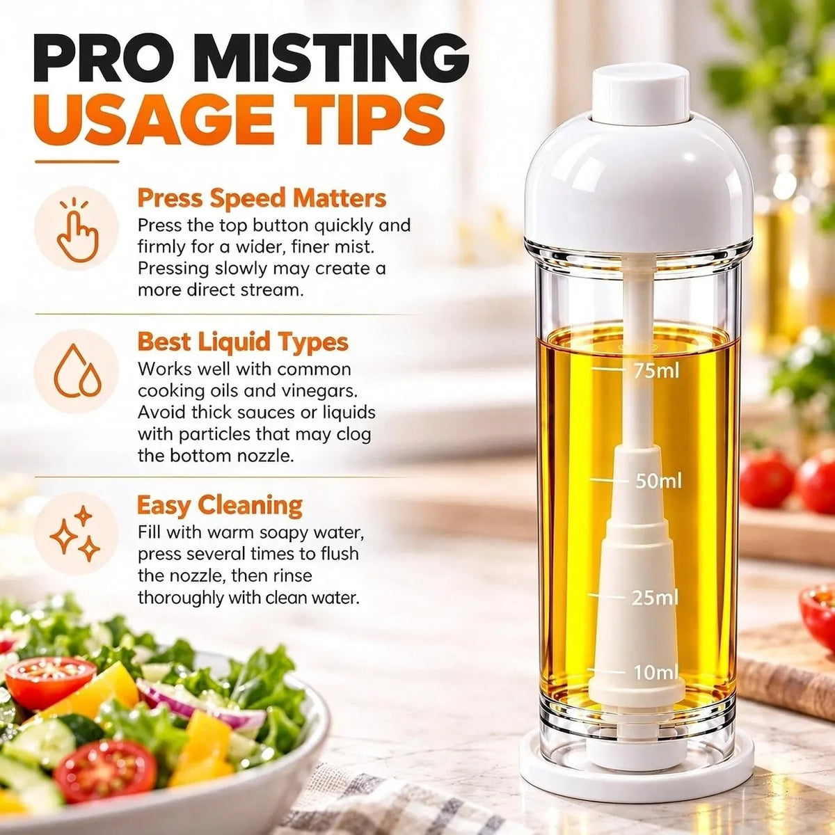 Downward-Spray Oil Bottles, 100 ml, 2-Pack – image 7