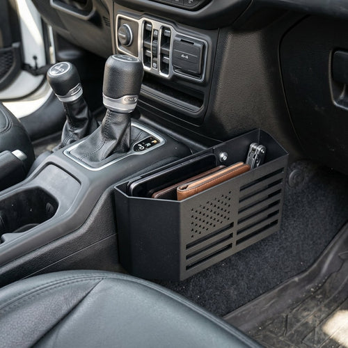 Heavy-duty Metal Gear Shift Center Console Organizer(2 Pack Set)