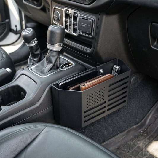Heavy-duty Metal Gear Shift Center Console Organizer(2 Pack Set)