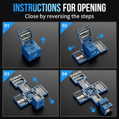 62-in-1 Precision Screwdriver Kit in Cube-Style Case – image 8