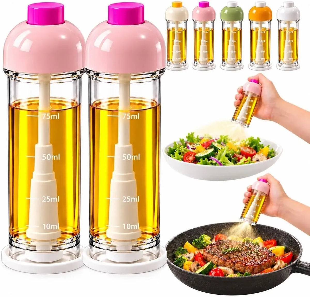 Downward-Spray Oil Bottles, 100 ml, 2-Pack – image 8